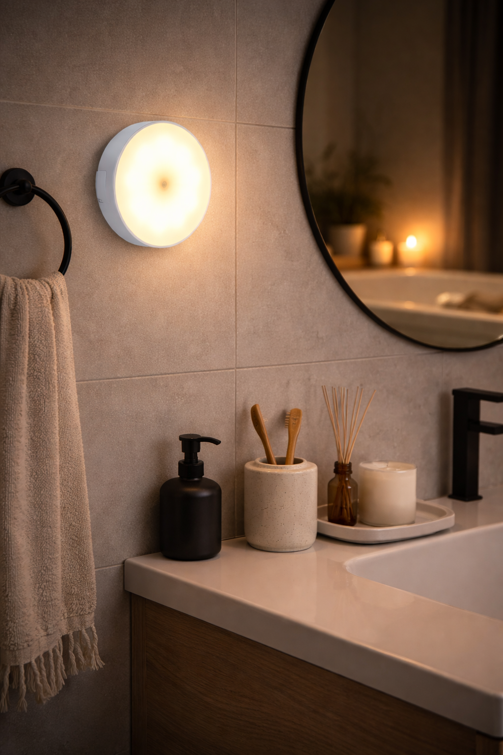 Reloura GlowSense™ Motion Sensor LED Night Light