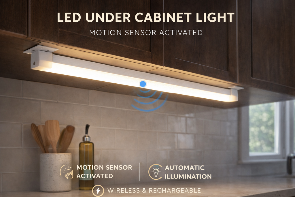 Rechargeable Motion Sensor Under Cabinet LED Light