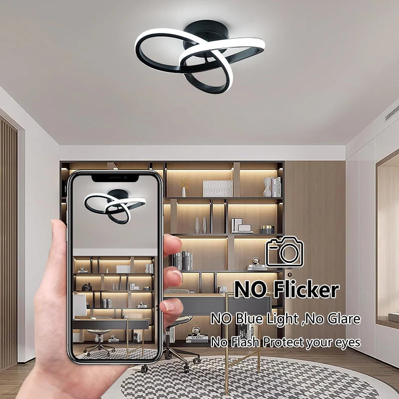 Reloura Orbit Halo LED Ceiling Light – Modern Flush Mount Ring Fixture